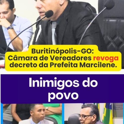 CÂMARA MUNICIPAL DE BURITINÓPOLIS APROVA DECRETO QUE ANULA SUSPENSÃO DE CONCURSO PÚBLICO